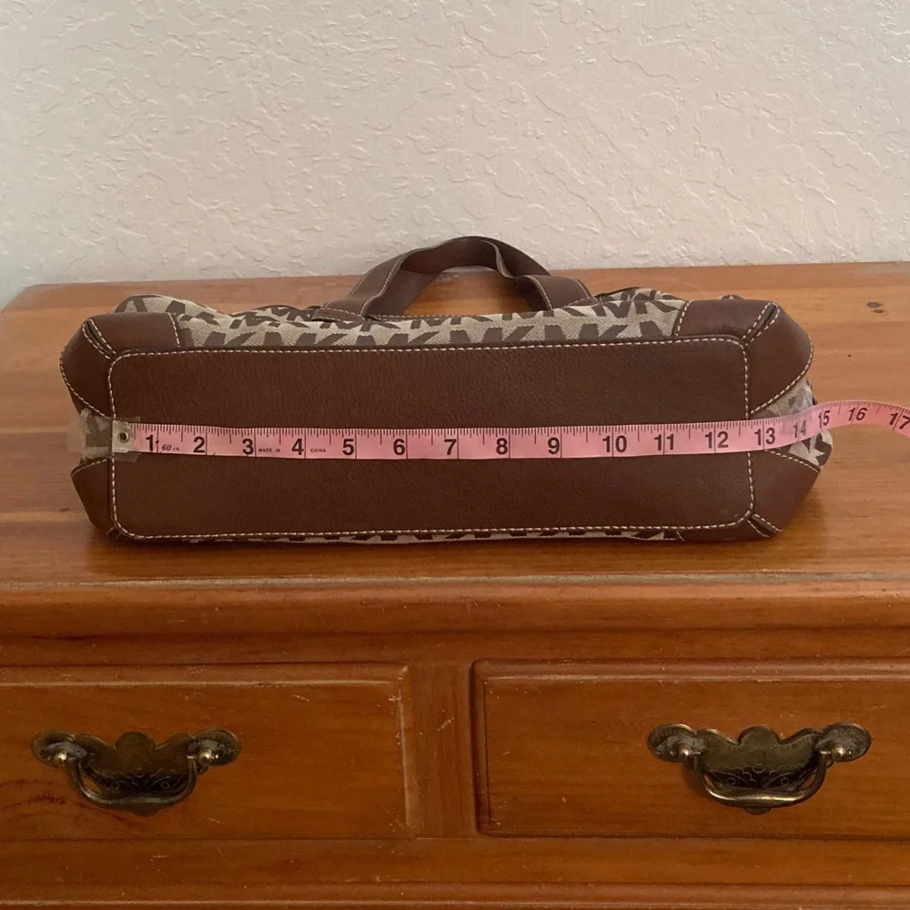 Michael Kors Brown Logo Satchel - Picture 12 of 16
